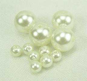 Buy 3mm White Pearl Finish Glass Beads Online. COD. Low Prices. Premium  Quality. Free Shipping